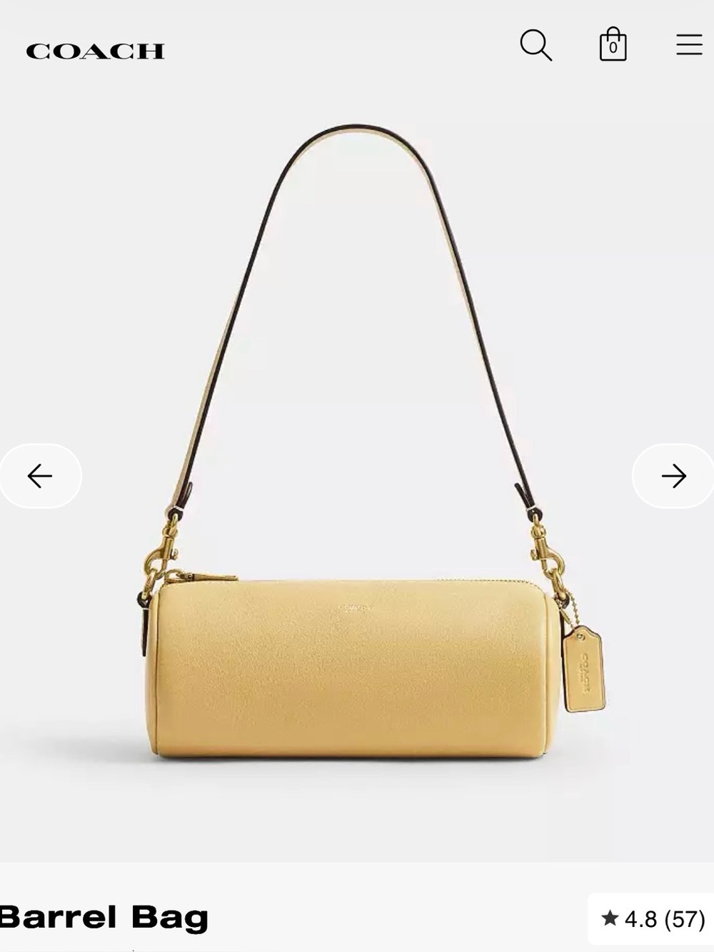 Coach Barrel Bag